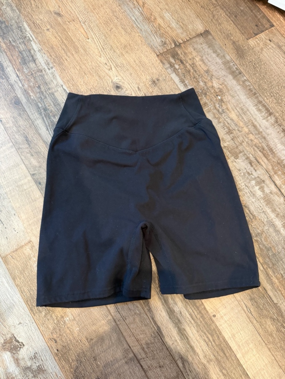 Alphalete Black High-Rise Bike Shorts
